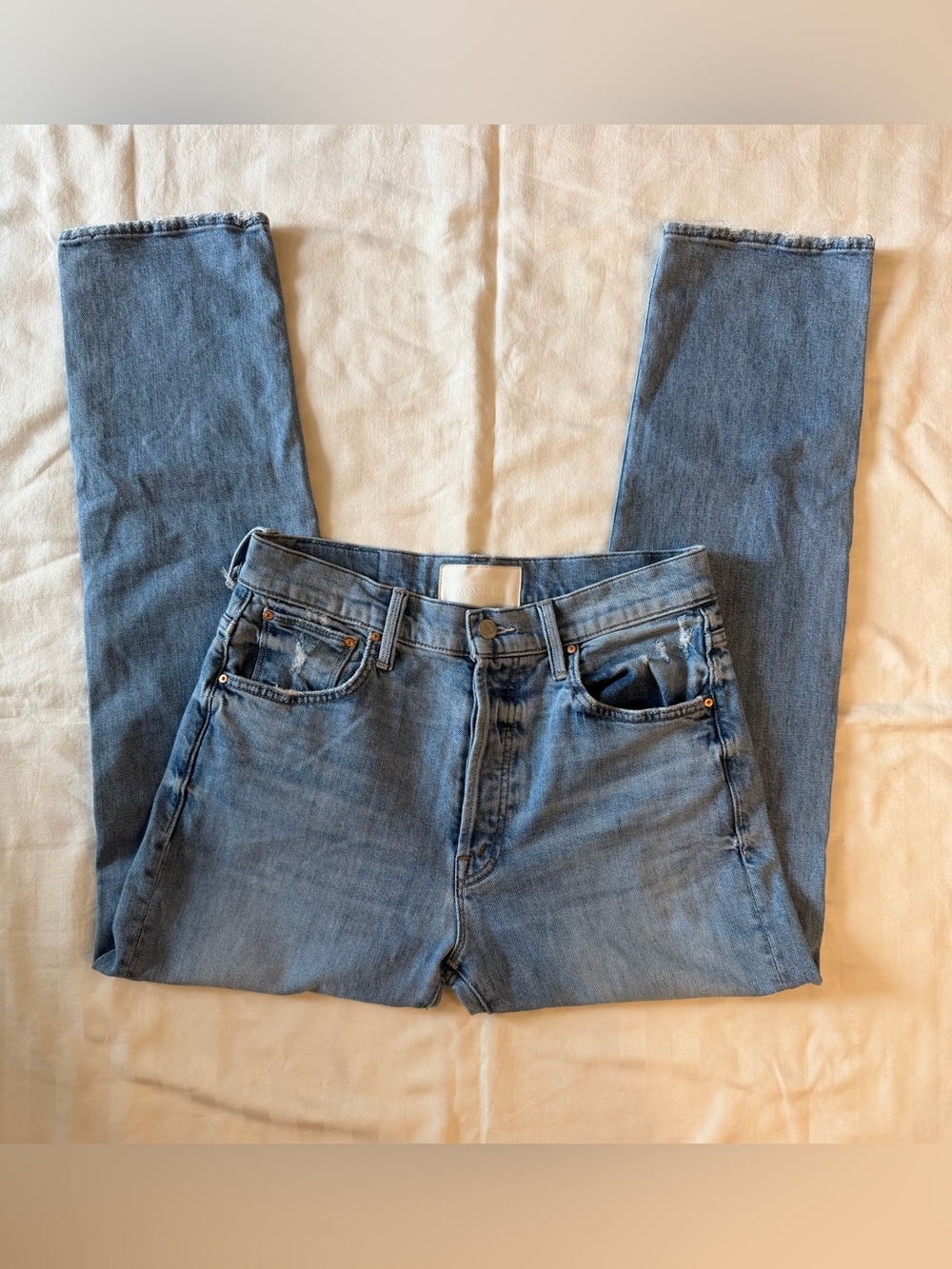 Mother Denim High Waisted Hiker Hover Jeans in Slay It With Flowers Size 28
